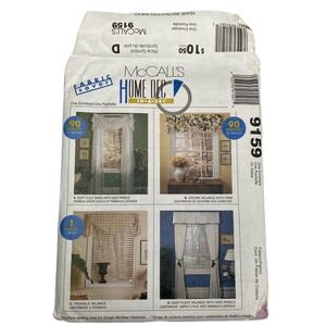McCall’s Home Decor In-A-Sec Fabric Saver 90 Minute Valance Pattern NOS
